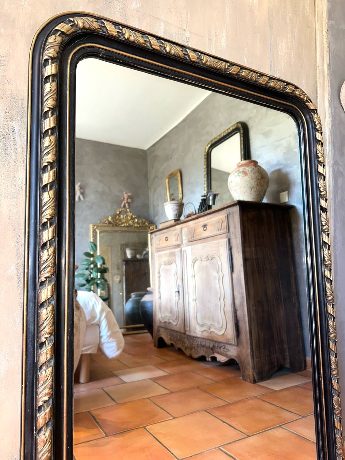 Antique Louis-Philippe mirror, 19th century