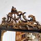 Old mirror Napoleon III black and gold