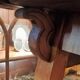 Art Nouveau-style flat desk in marquetry