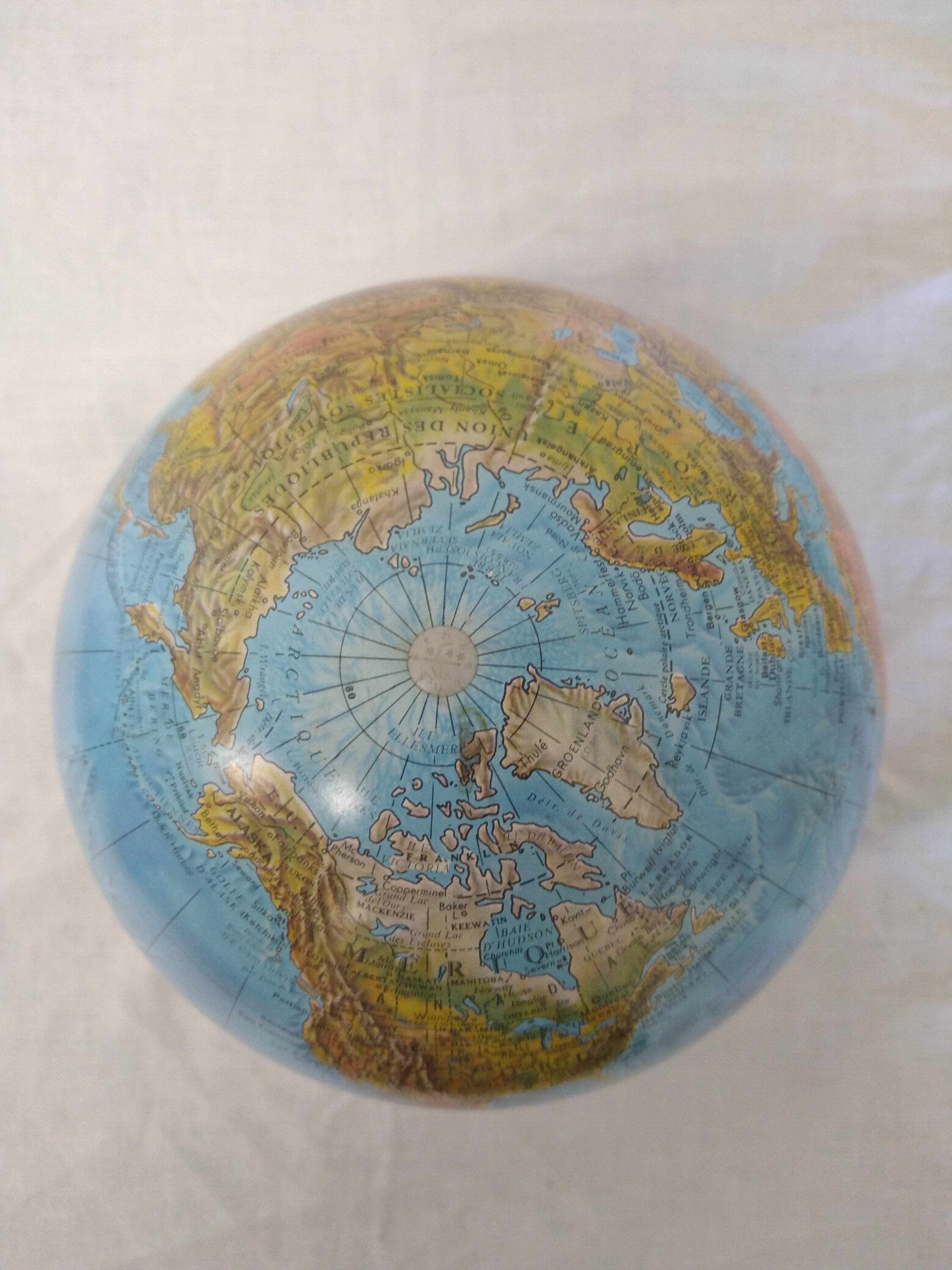 Globe terrestre scan-globe A/S 1973 Denmark