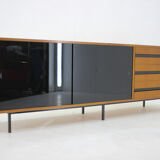 1970's Mahogany & Glass Commode, Czechoslovakia