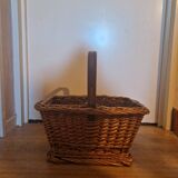 Rectangular wicker basket
