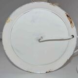 Lamp of the 70's "palm" in metal and opaline