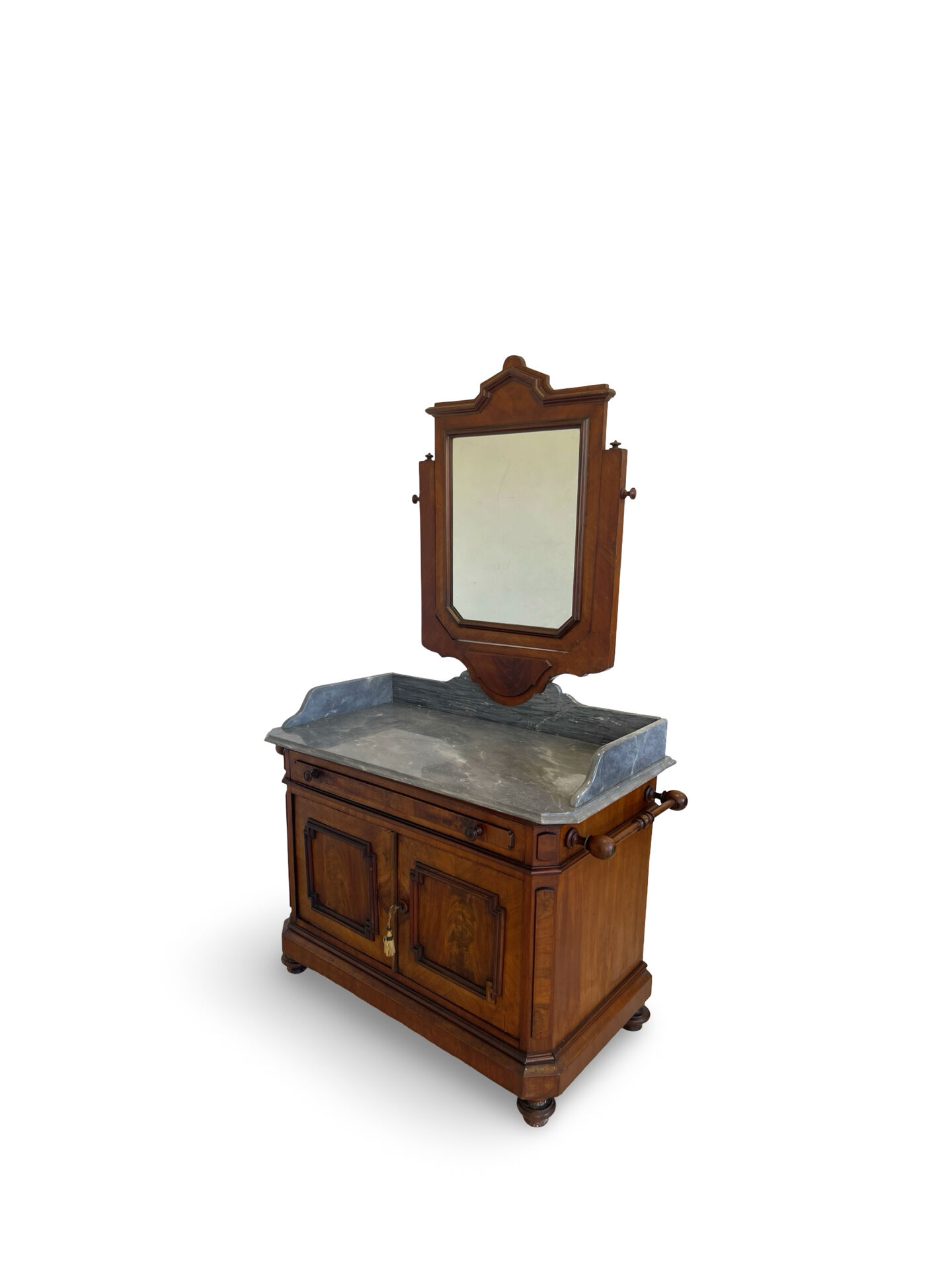 The antique walnut vanity , 19th century