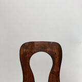 Pair of free-form wooden chairs, 1950S