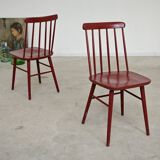 Paire de chaises style scandinave Stol Kamnik, ex Yougoslavie