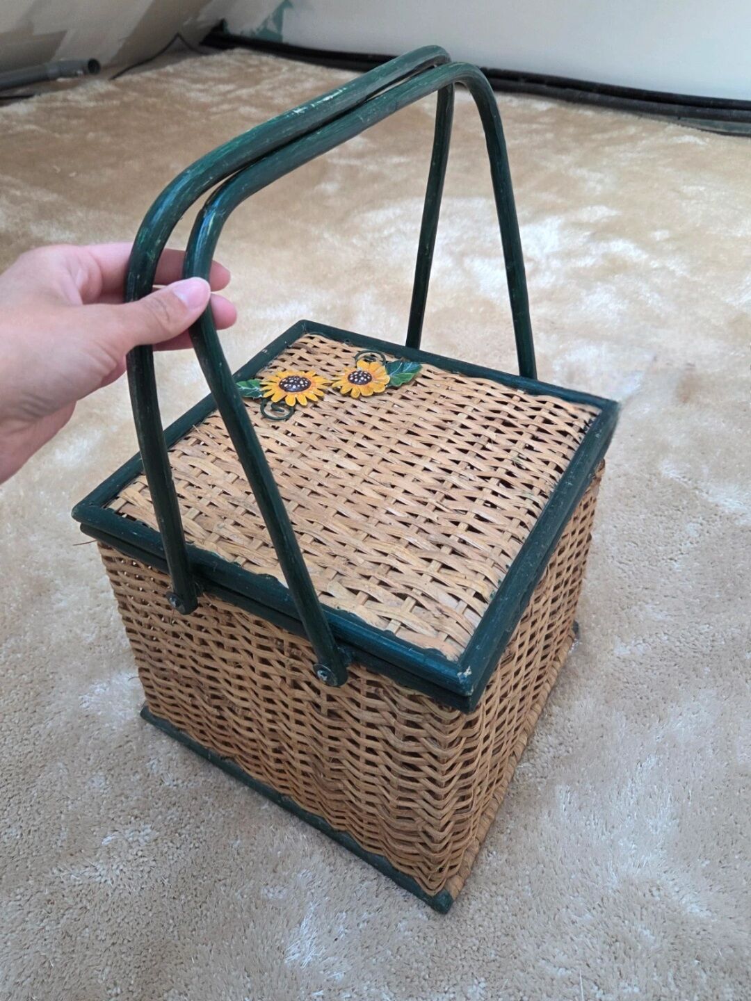 Panier vintage en osier
