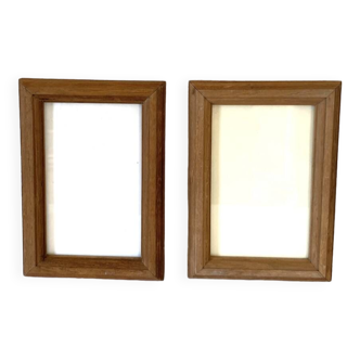 2 glazed wooden frames