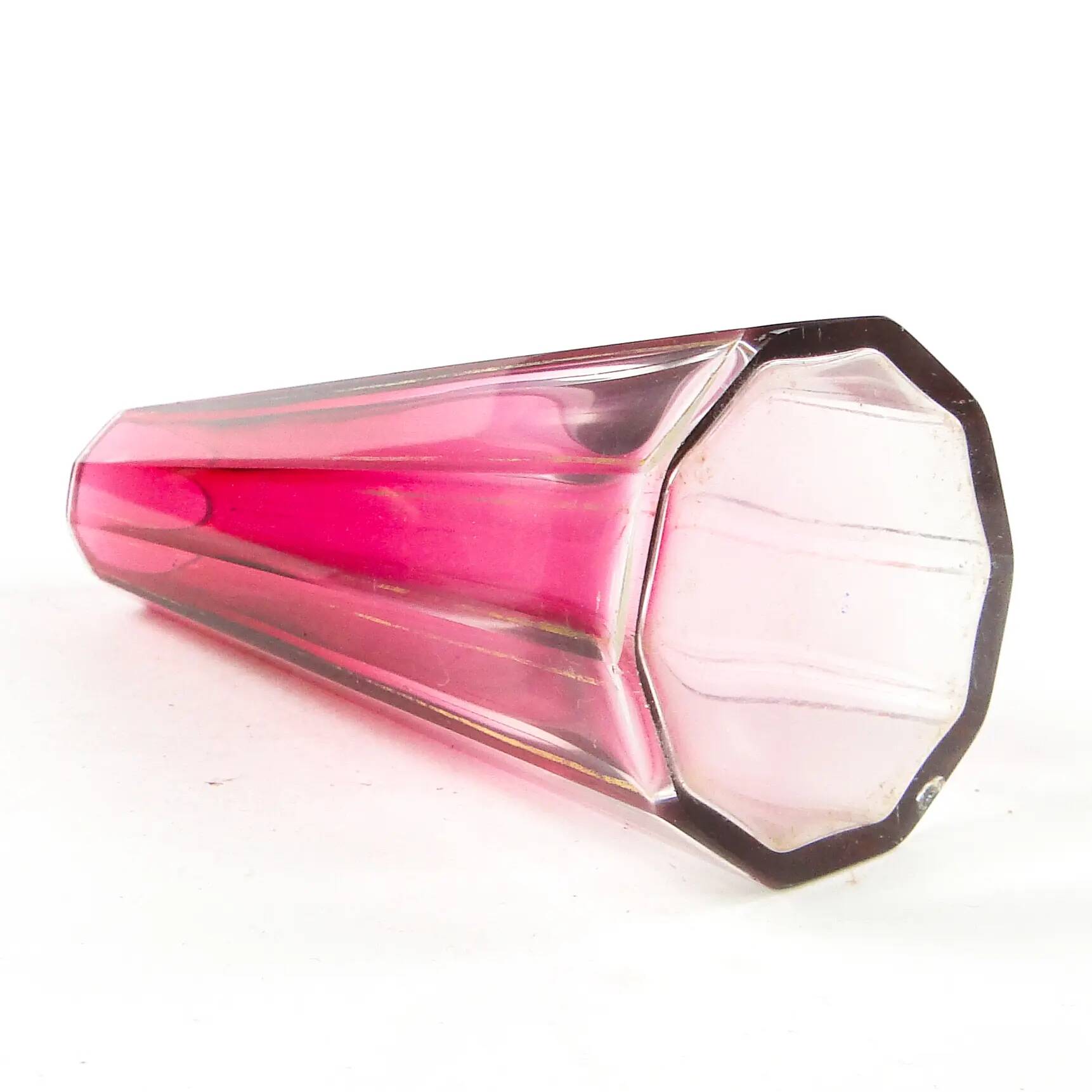Art Deco vase, crystal, Bohemia, Czechoslovakia, 1930s