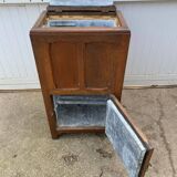 30s oak bar fridge wooden ice chest.
