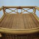 Vintage commode in rattan and wicker