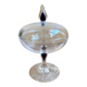 Sucrier d’Apparat & Bonbonnière – Cristal d’Arques "Venise Saphir"