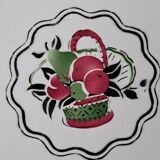 6 flat plates Boch Frères La Louvière. Melba