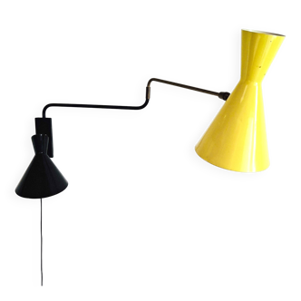 Luminaire, applique métal, années 60