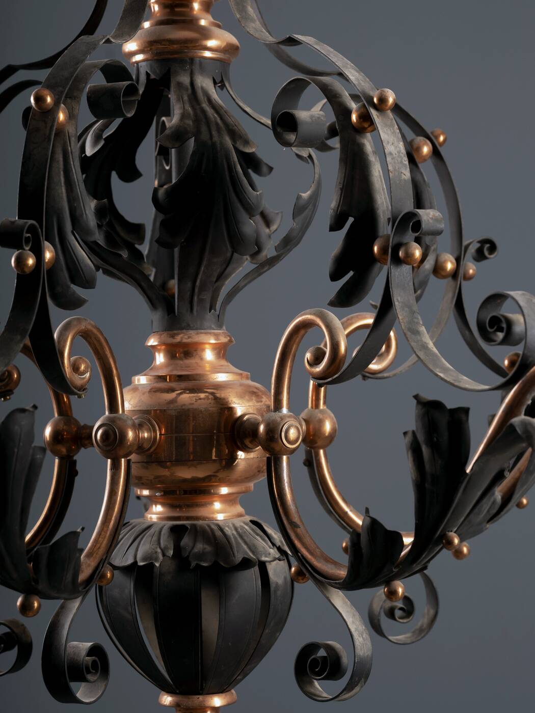 Vintage Iron Candlestick, 1910s