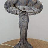 Lampe champignon pâte de verre