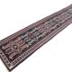 Pink & Blue Long Turkish Vintage Runner Rug, 80x398Cm