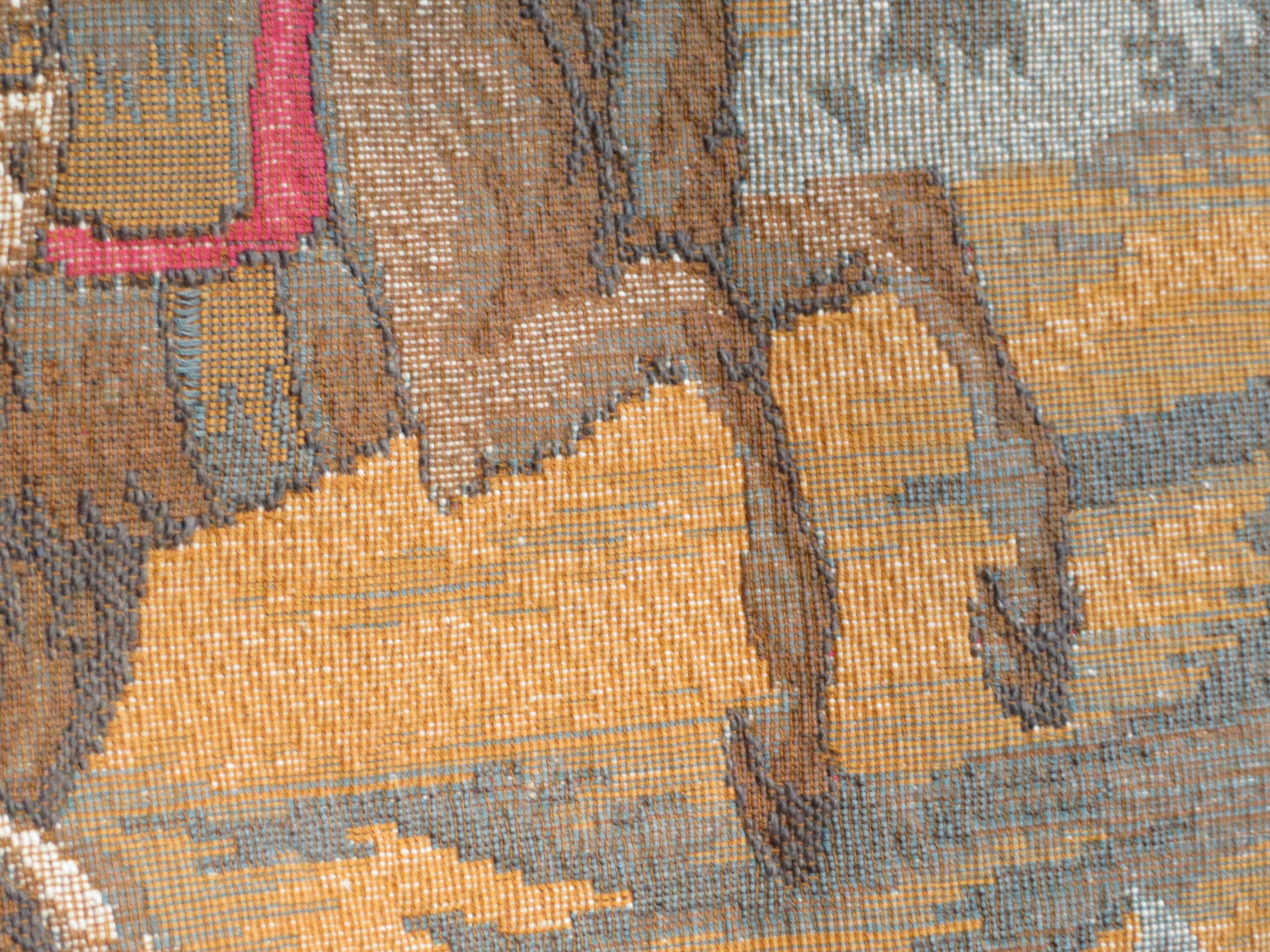Tapisserie murale scène de chasse à courre