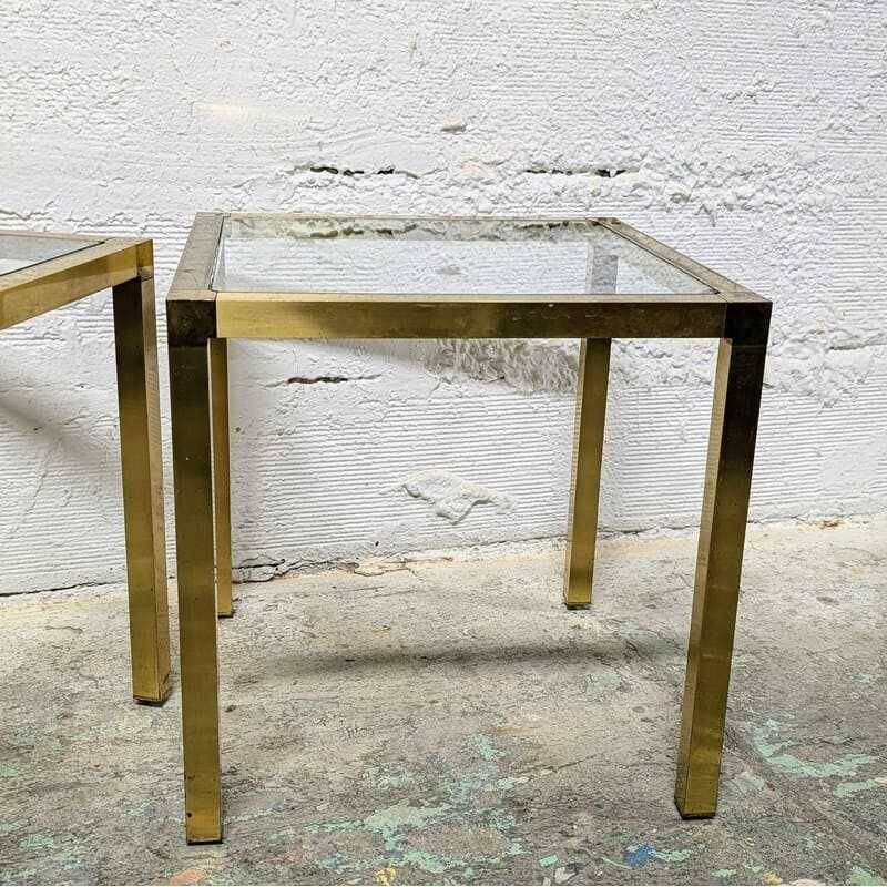 Gold side table
