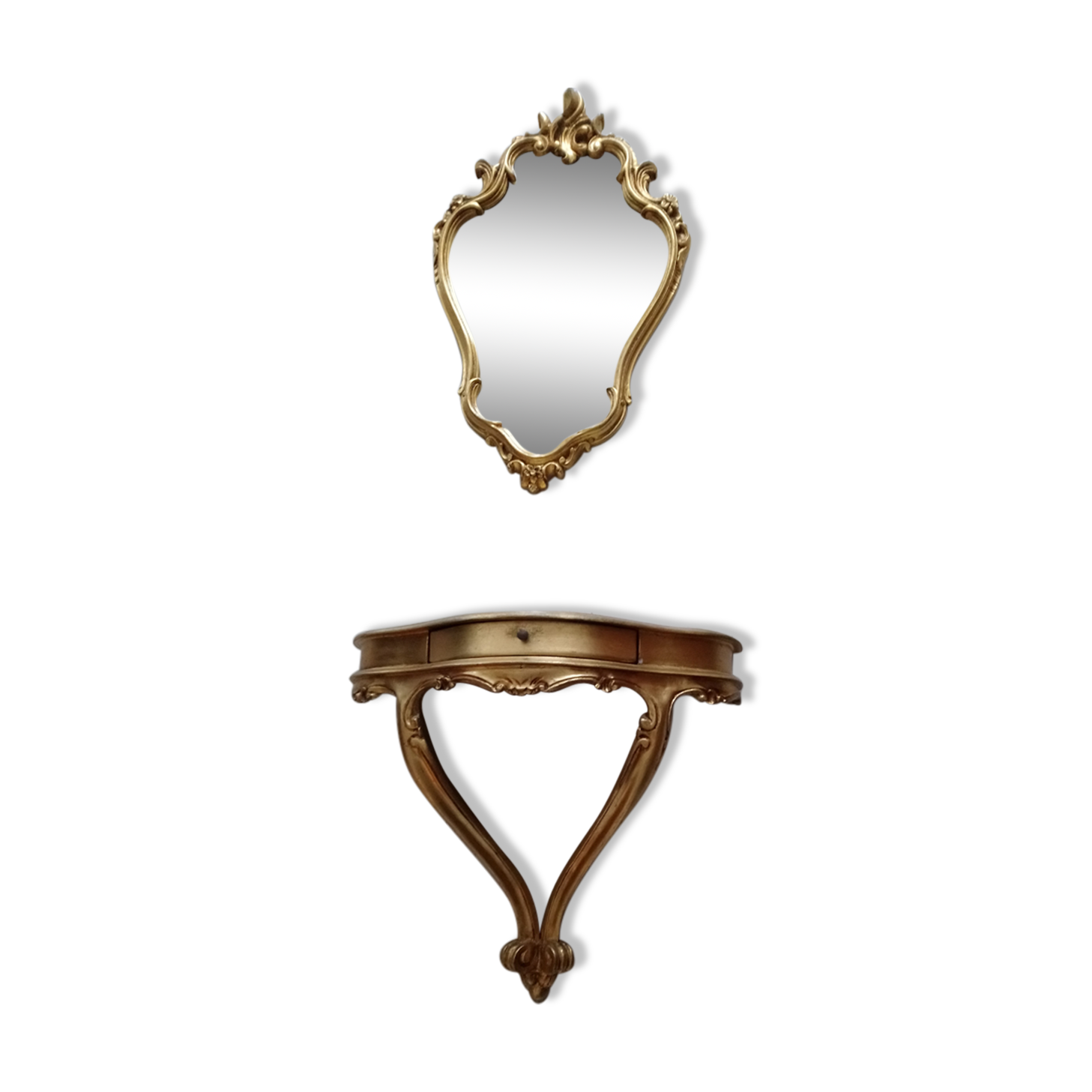 Console et miroir de chambre