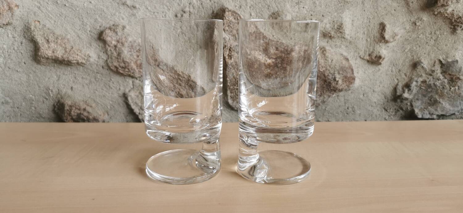 Pair of Smoke glass by Joe Colombo