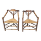 Paire de chaises d'angle hollandaises anciennes, années 1920