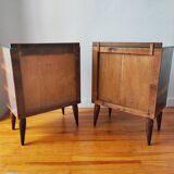 Paire de tables de chevet Italienne de 1950
