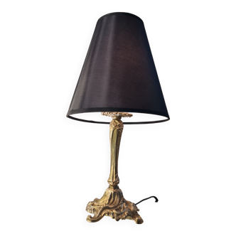 Bronze lamp rocaille style, 38x20, electricity to standard