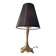 Bronze lamp rocaille style, 38x20, electricity to standard