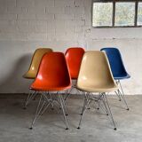Set of 5 DSR chairs, Charles & Ray Eames, Herman Miller, 70s edition