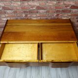 Refurbished neat retro chest of drawers, vintage, Poland, 60s