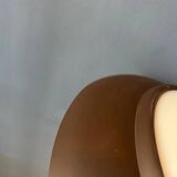 Brown and beige mid-century Dijkstra space age pendant lamp