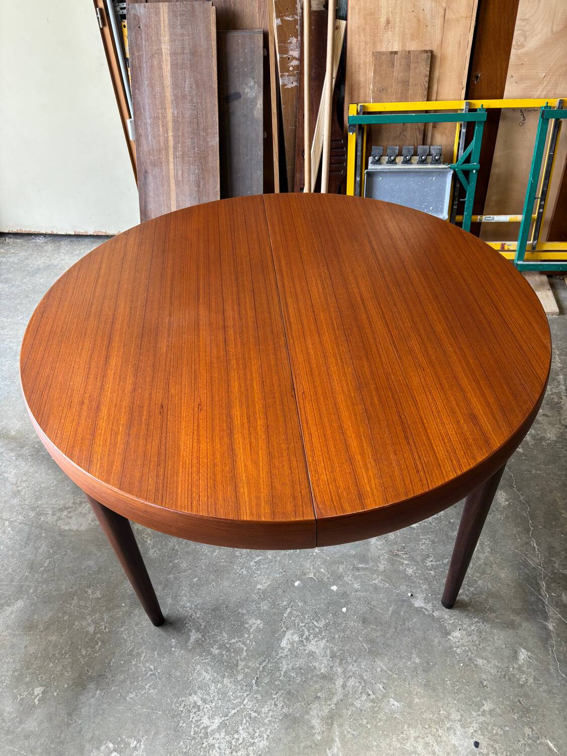 Vintage teak round table