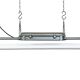 Grey Industrial Hanging Tube Light from Polam Gdansk, 1970s