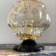 Wall lamp in gilded bubble glass