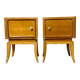 Pair of light wood bedside tables 1950