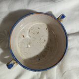 Small pot with handles, Quimper earthenware