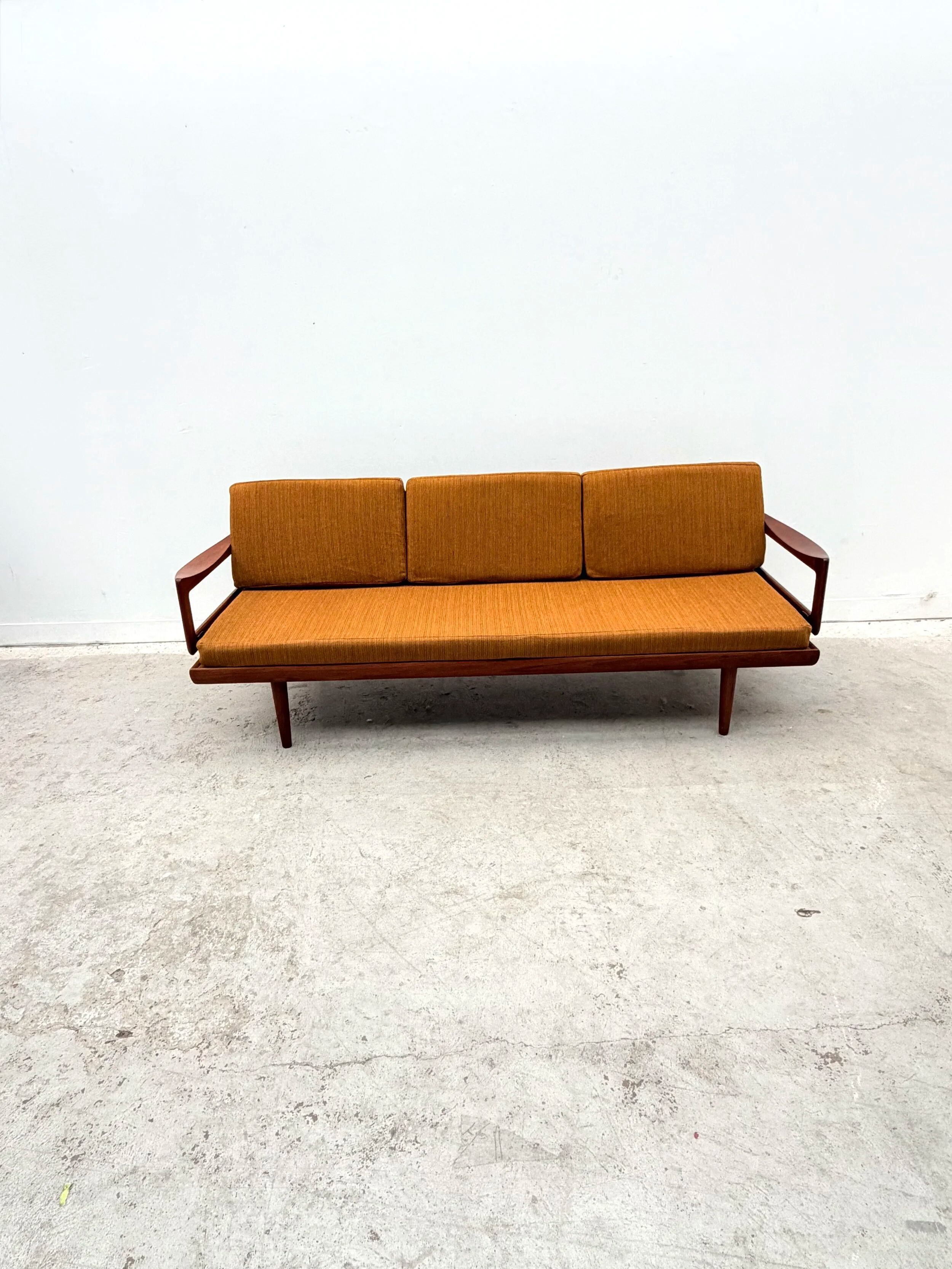 Three-seater sofa by Tove & Edvard Kindt-Larsen for Gustav Bahus in teak, Norway 1960.