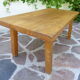 Table basse orme massif d'esprit brutaliste