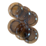 Set of 6 Vereco dessert plates