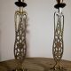 Paire de bougeoirs art deco made in Israel