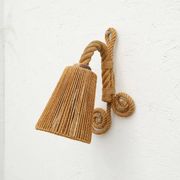 Audoux & minet rope wall light, france 1950