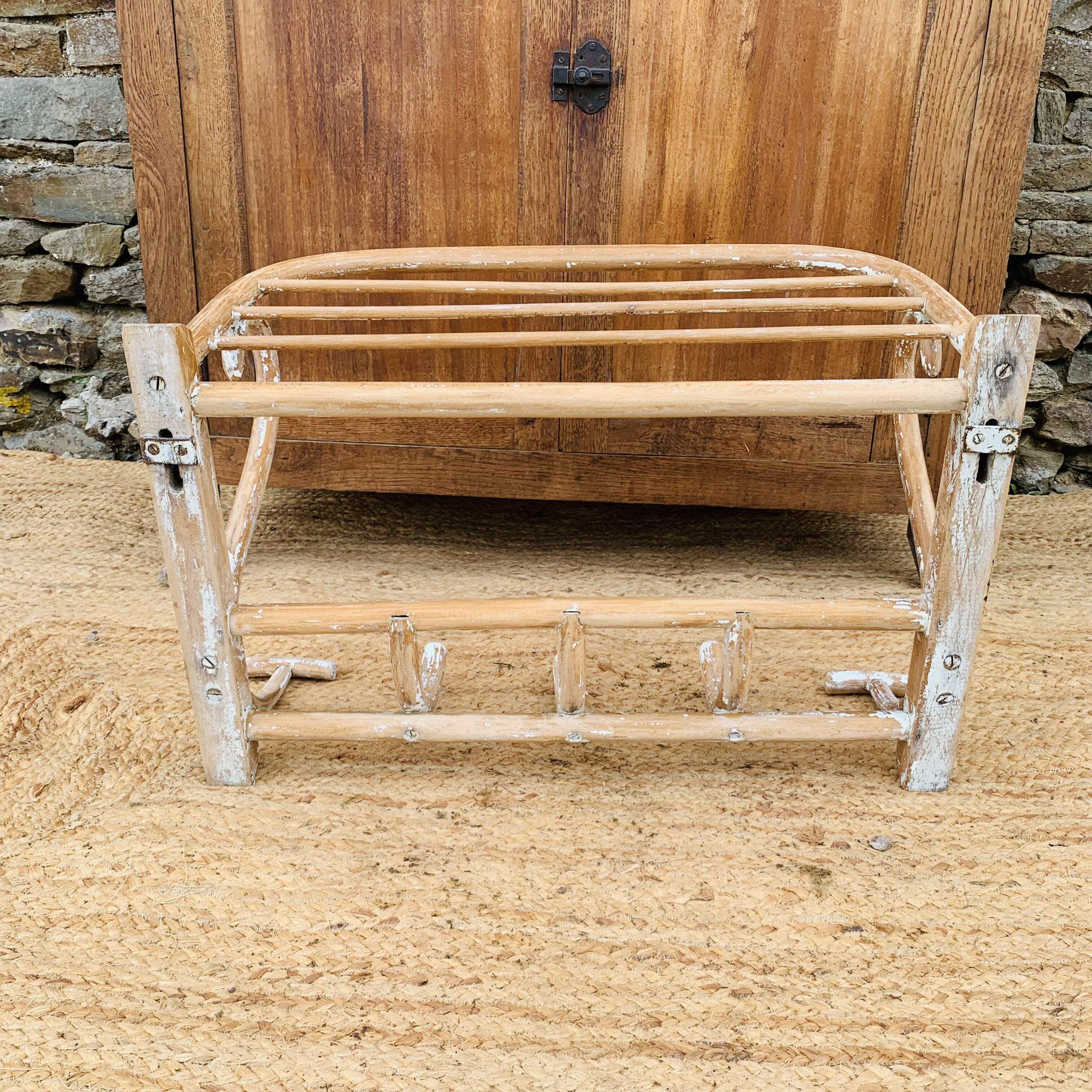 Old wall-mounted coat rack