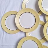Yellow dinner plates from Moulin des Loups