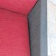 Fauteuil vintage rouge et noir 1960
