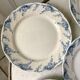 set of dessert plates in K&G Lunéville Iron Earth model "Angèle" late 19th century