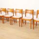 6 chaises de salle à manger | John Mortensen | Niels Koefoed | Modèle Ole | Teck