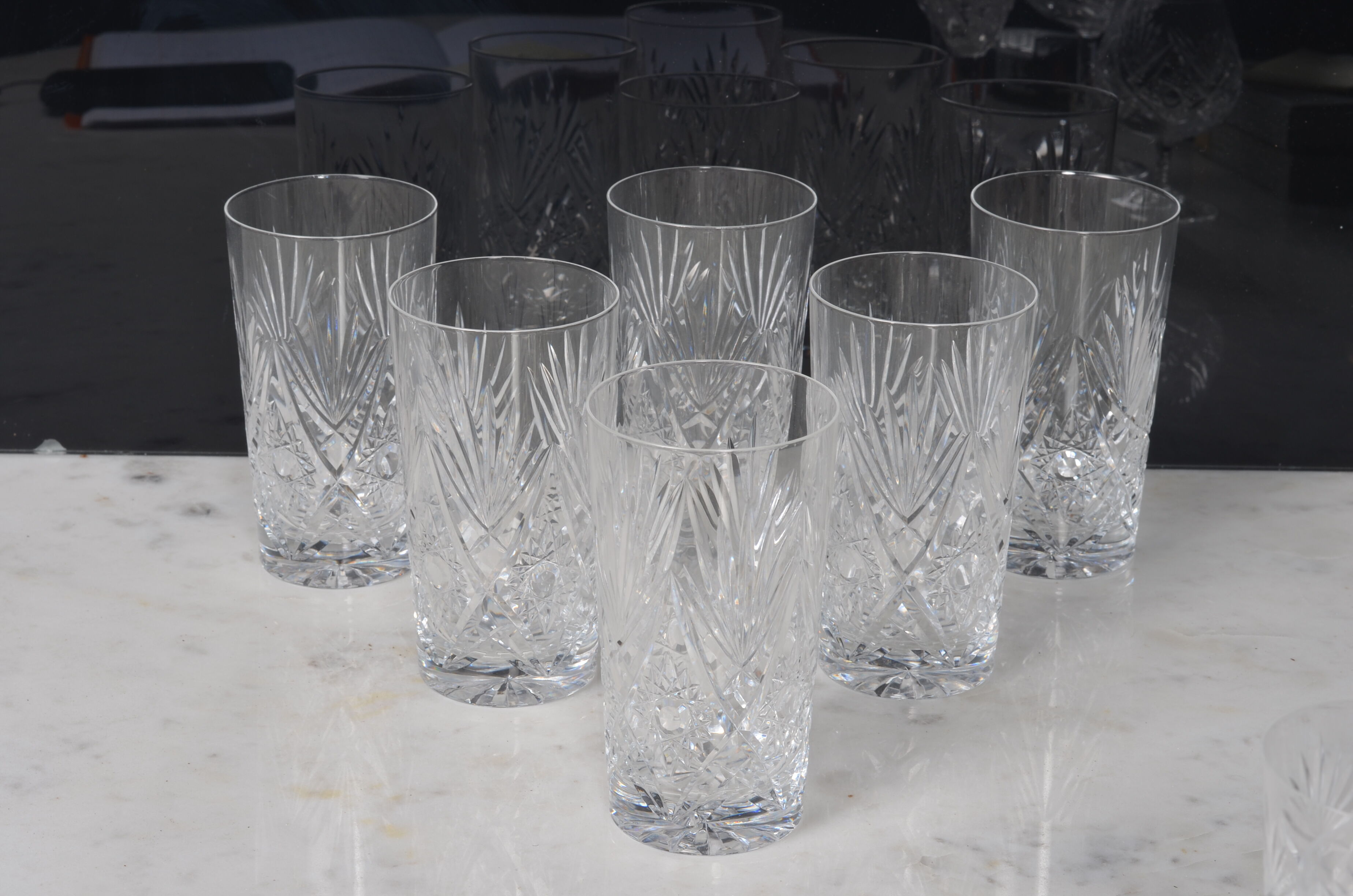 Cut crystal whisky glasses St Louis