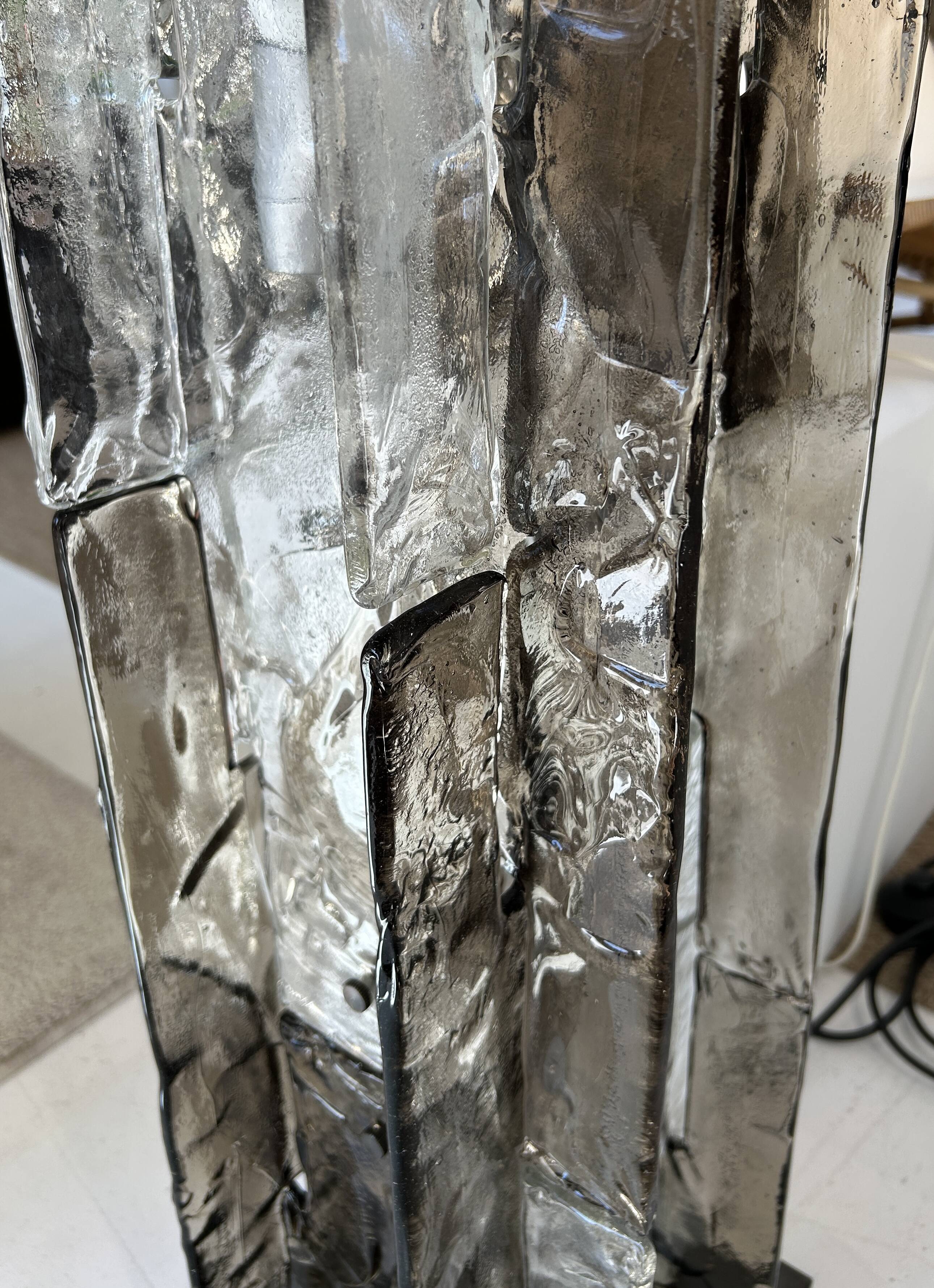 Murano glass floor lamp, Mazzega 1970s