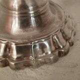 19th century silver-plated bronze chandelier